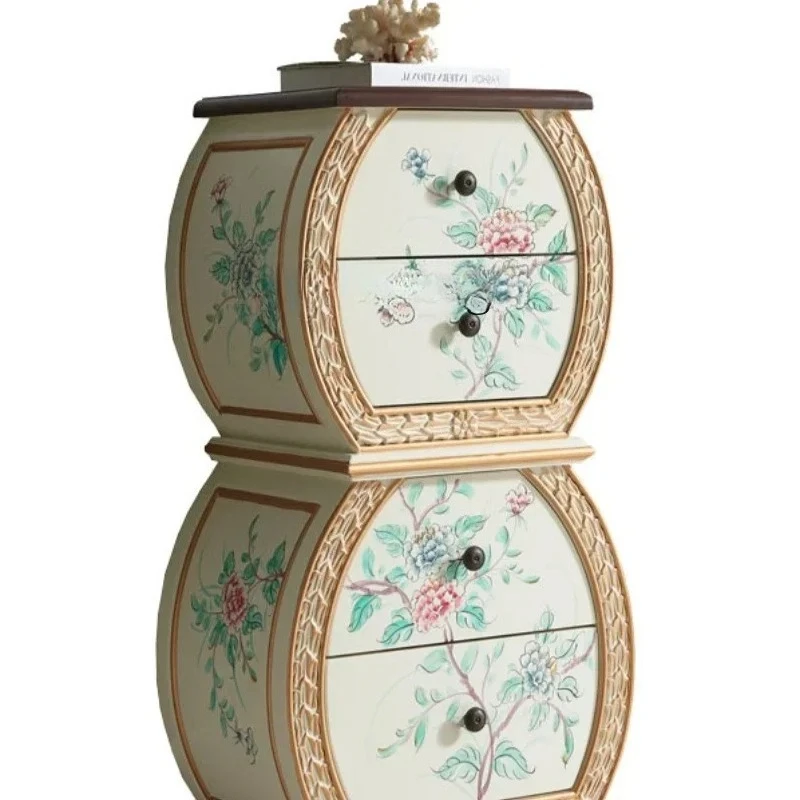 living room painted entrance chest cabinet foyer gourd cabinet rural end view feng shui fortune cabinet bedroom storage