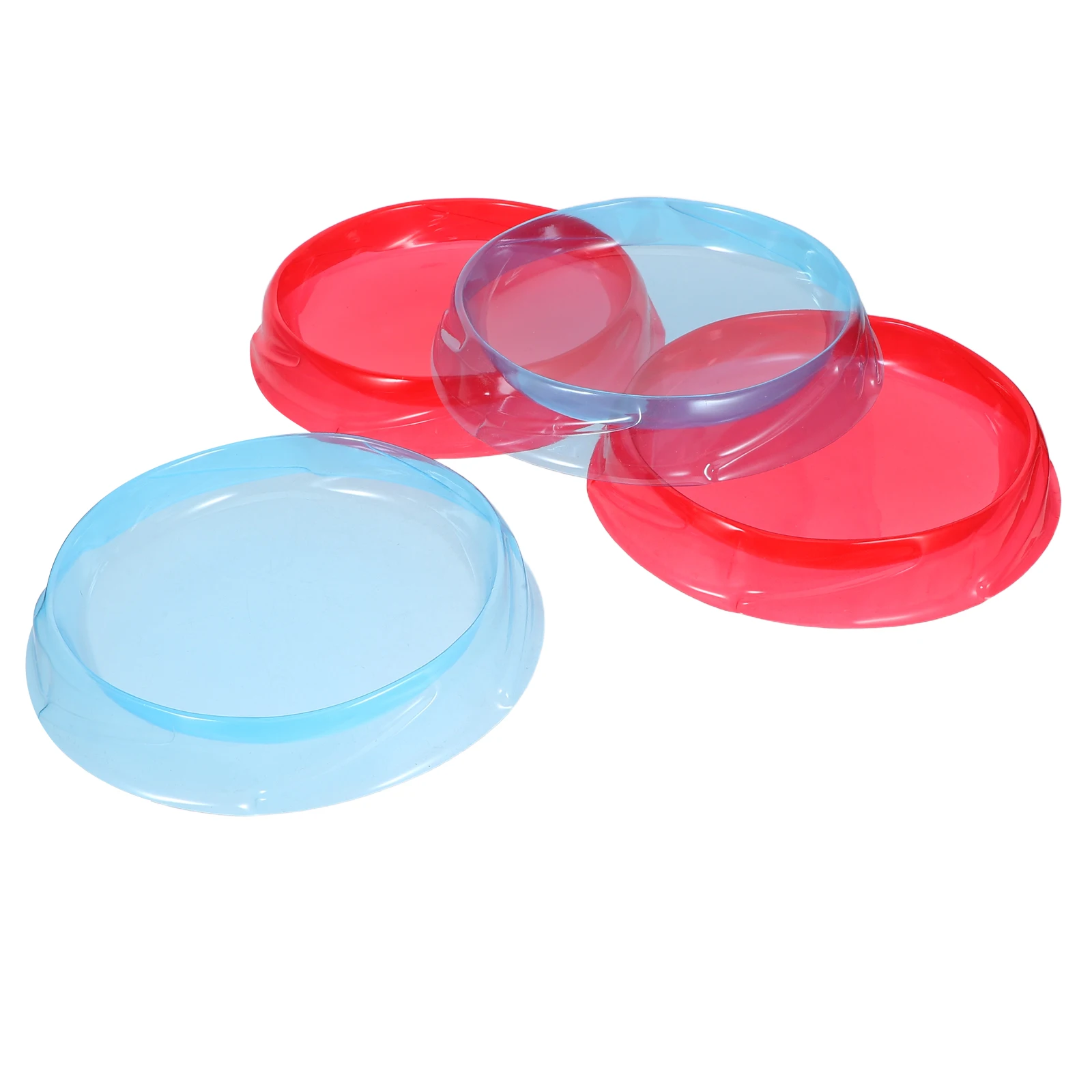 4 Pcs Plate Toy Funny Gyro Game Board Checkerboard Plastic Gaming Stadium