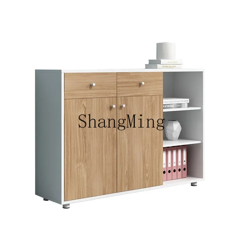 SM new office furniture filing cabinet office wooden simple tea office document data storage cabinet