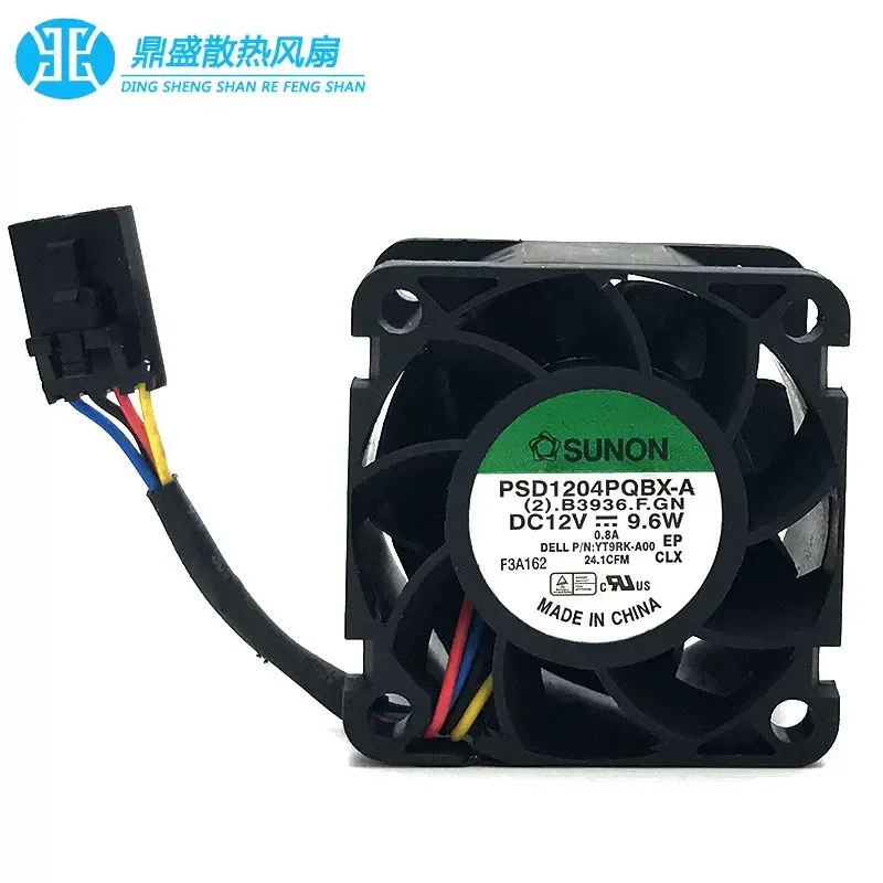 for SUNON PSD1204PQBX-A 40mm 12V 9.6W High Speed Cooling Fan Large Air Volume Violent Heat Dissipation Blower
