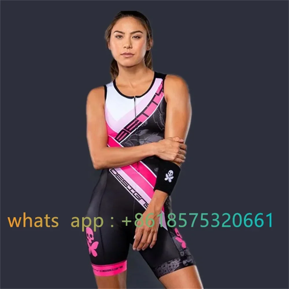 2023 Betty Woman Triathlon Cycling Skinsuit Summer Sleeveles Swimwear Custom Pro Bike Suit Ciclismo Cycling MTB Clothes Jumpsuit