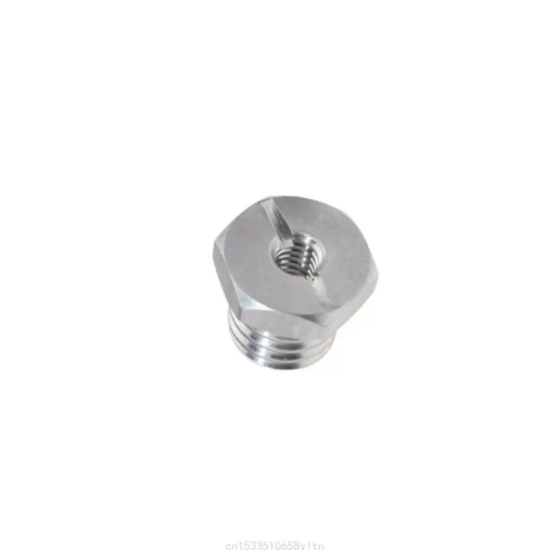 الألومنيوم 1/4 إلى 5/8 برغي محول سداسي عشري للأرصاف الثلاثية والليزر الخضراء محول مقاومة للتآكل T5EE