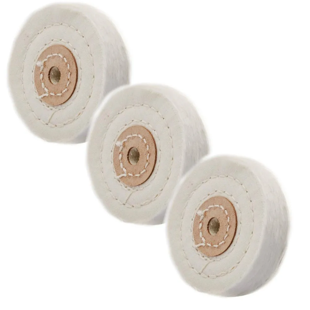 

3pcs 3inch Cloth Buffing Polishing Wheel Cotton Lint Cloth Buffing Wheel For Jewelry Mirror Polishing Wheel Rotary Abrasive Tool