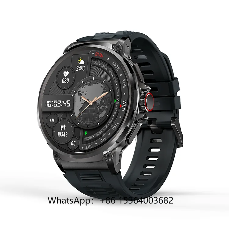 

TJXL-V69 Round Screen Smartwatch Heart Rate Smart Bracelet IP68 Waterproof Smart Watch with 1.85 Inches Display