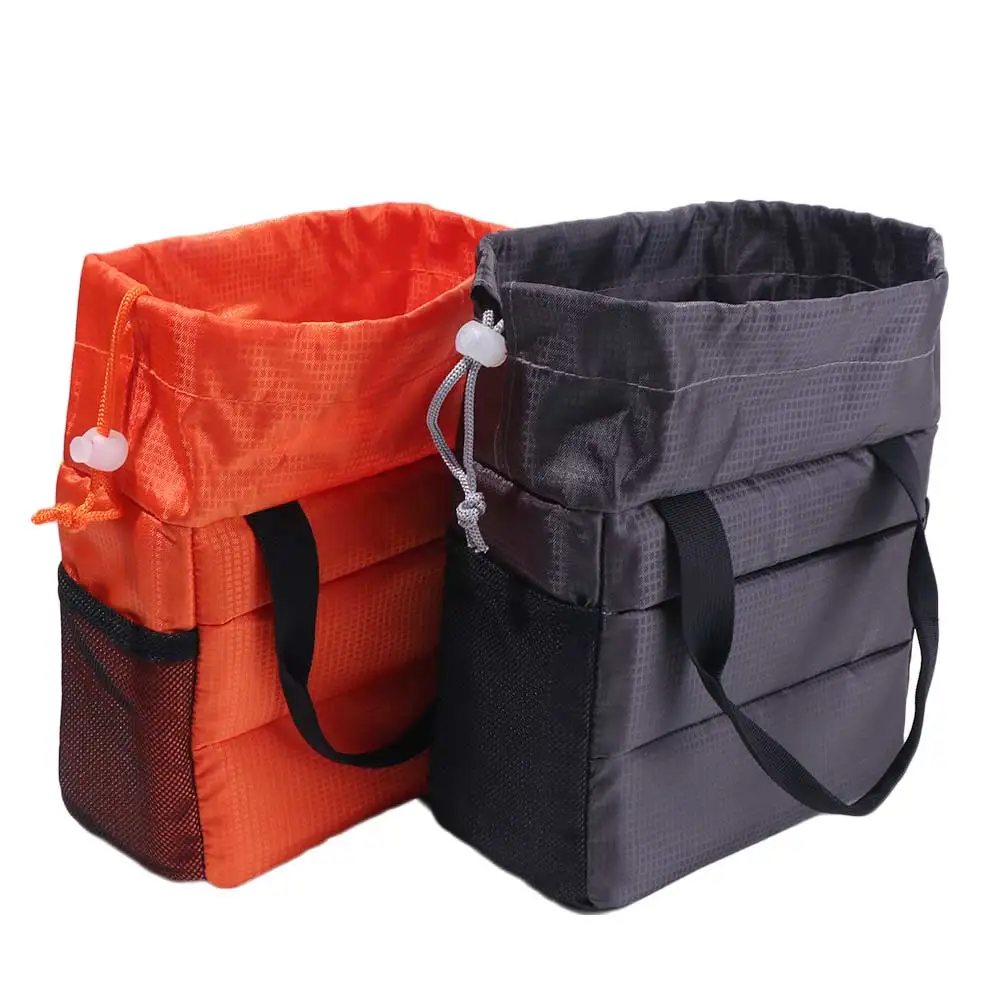 Insert Partition Digital Camera Bag Waterproof Padded Divider Camera Hand Bag Drawstring Closure Thickened Camera Carrying Case