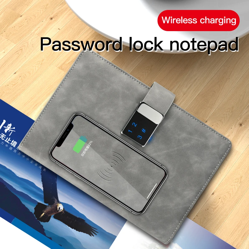 Leather notebook Smart with pen digital 2024 Ai drawing Note replay Business Office Fingerprint unlock wireless charge Bluetooth