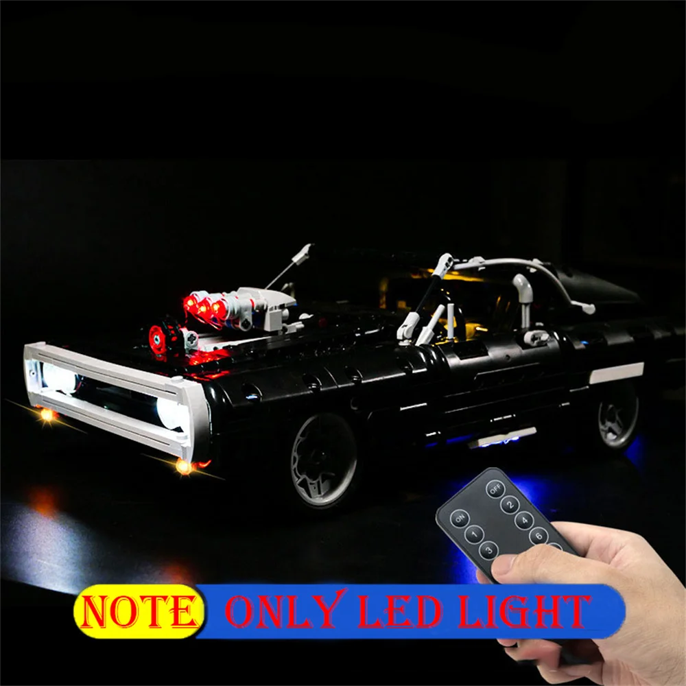 Technic Lighting Set For 42111 Car Dom's Dodge Charger Not Incldue Building Block(Only Led Light Kit)