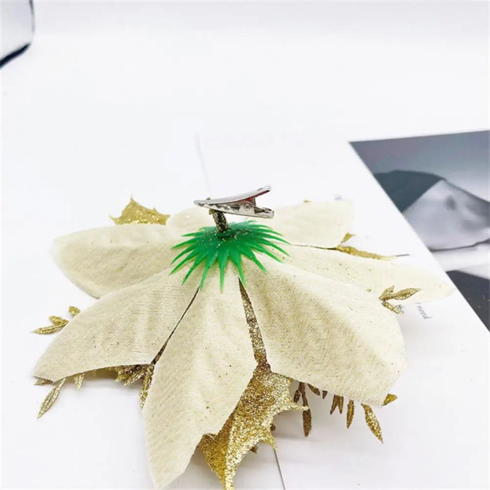 Multi-purpose Spring Clips Pendant Spring Clips Stylish Durable Christmas Flower Clips 10 Pcs Mini Metal Clips for Xmas Tree