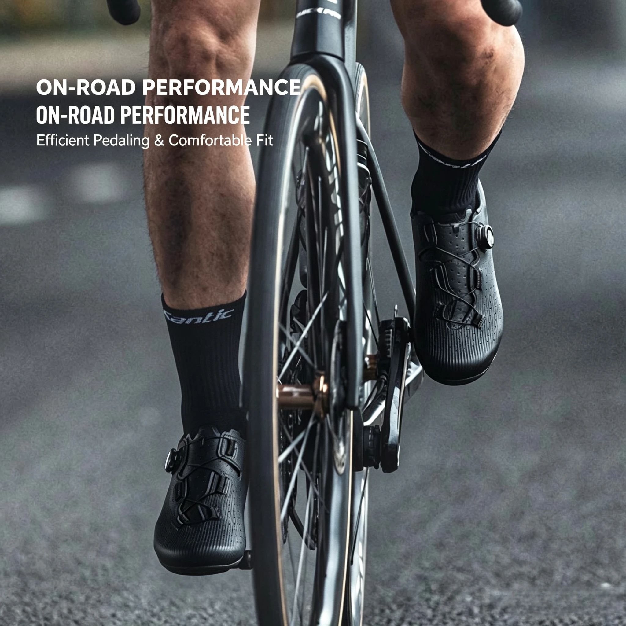 Santic Cycling Shoes Men Carbon Fiber Outsole Road Bike Shoes Women Breathable ATOP Reel Knob Lacing System WZS24043