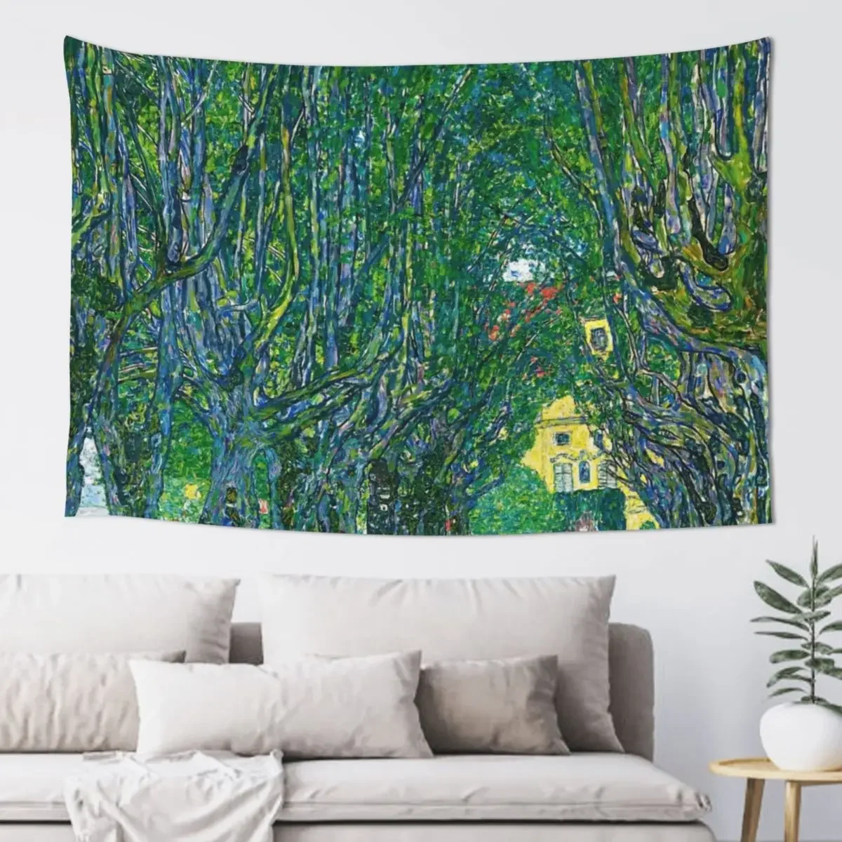 Avenue in the Park of Schloss Kammer, by Gustav Klimt Tapestry Decorative Wall Murals Aesthetic Decoration Wall Hanging Tapestry