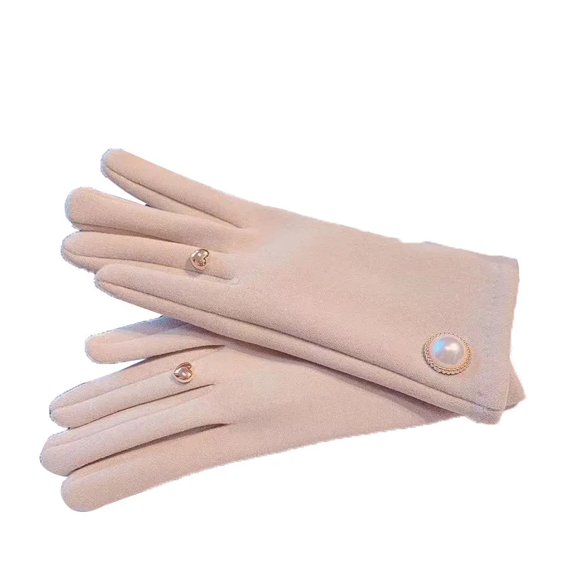 AliExpress DANJIU Women Winter Keep Warm Touch Screen Plus Cashmere Gloves Cycling Drive Soft Fashion Elegant Temperament Windproof