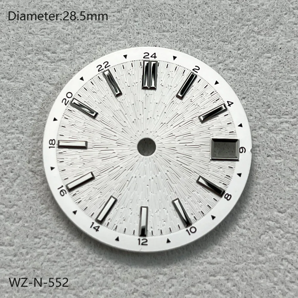 Quadrante NH34 Quadrante GMT con fusi orari multipli da 28,5 mm NH34 adatto al movimento meccanico automatico giapponese NH34/NH35 può personalizzare il logo