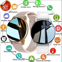 Pro nuevas mujeres delicadeza Bluetooth llamada reloj inteligente seguimiento de salud Bluetooth llamada despertador relojes inteligentes hombres Smartwatch deportes