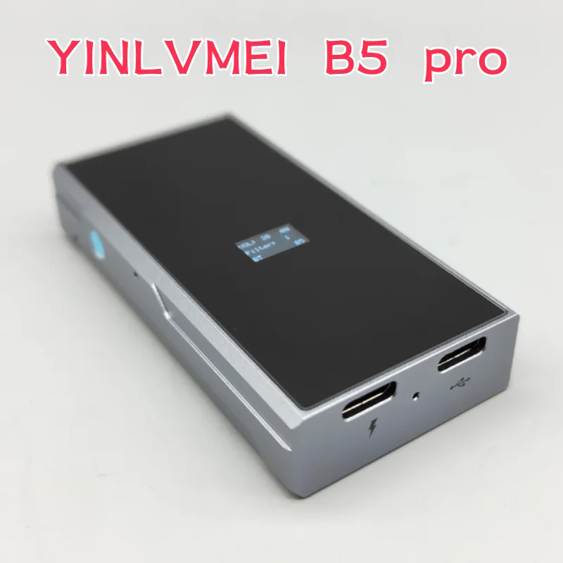 YINLVMEI-Bluetooth USB Decodificação Fones De Ouvido, B5 Pro, LDAC, Saída 4.4LO, Volume Independente, 9039