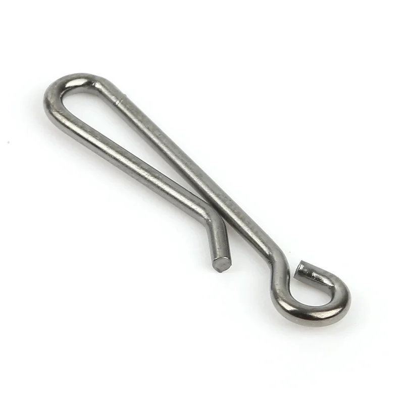 100Pcs/Lot Hanging Snap Tackle Connector Stainless Steel Fishing Accessories Lure Line Hook Fish Carp Tool Pin Rig Sea Rings image 5