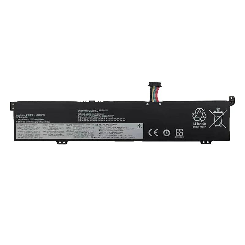 L19M3PF7 5880mAh/67Wh 11.4V Higher Capacity Replacement Laptop Battery for Lenovo Creator 5 15IMH05 Gaming 3i 3 15IMH15