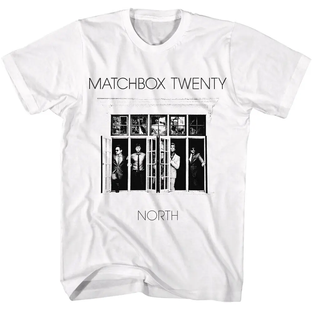 Matchbox Twenty T-Shirt Rob  90s Rock Retro Music NORTH LP White Cotton