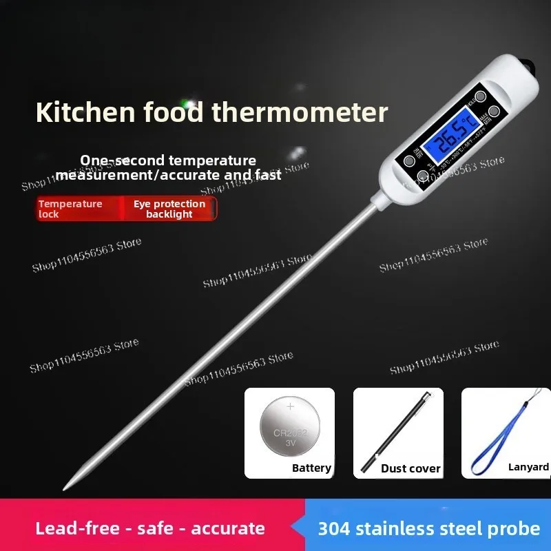 Food Thermo meter Baking Oil Temperature Baking Water Temperature Milk Temperature Kitchen Food Electronics High Precision