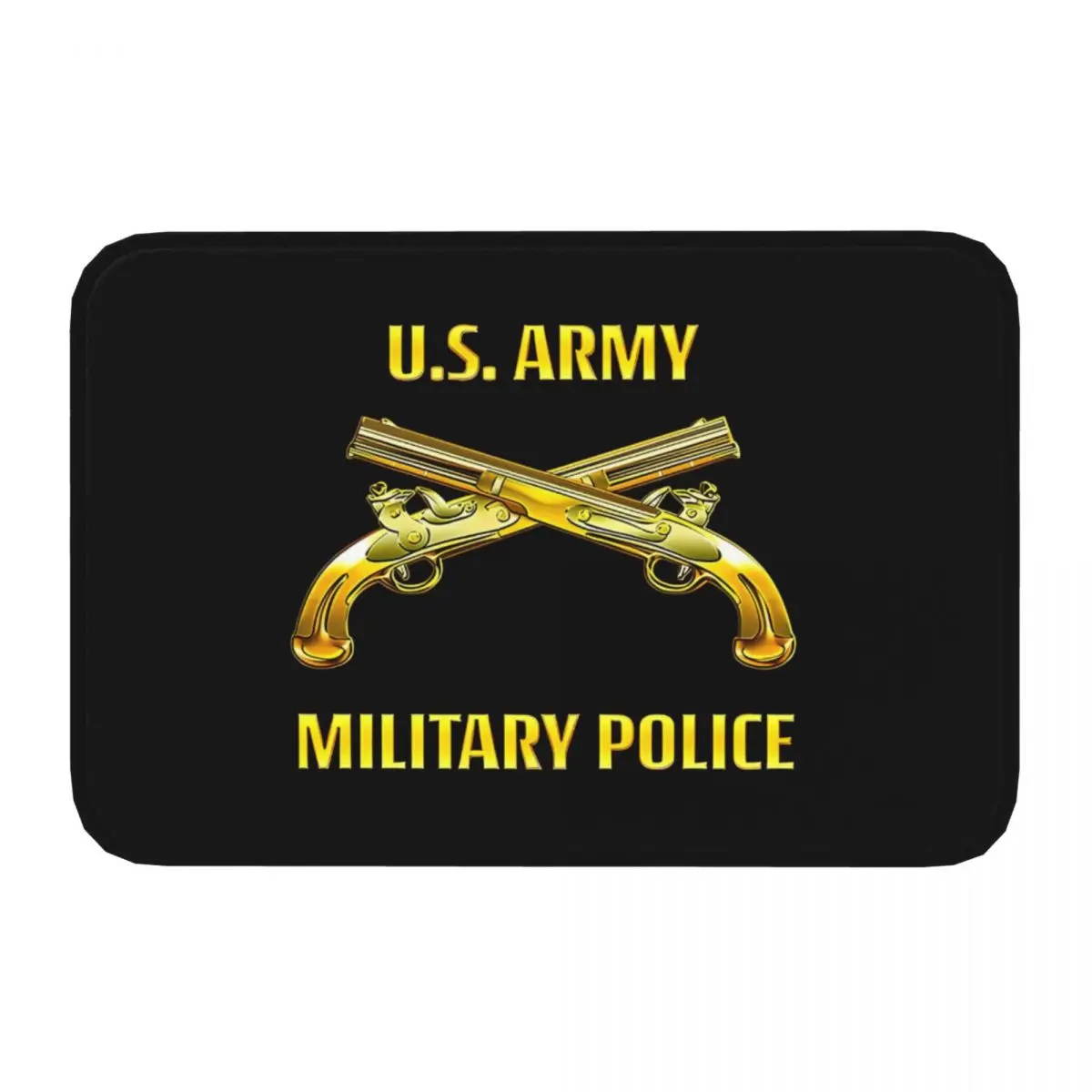 Army Military Police Corps Non-slip Rug Doormat Kitchen Mat Hallway Carpet Entrance Door Decorative