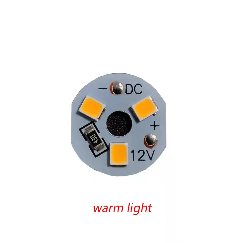 1pc 1W DC12V LED light board 16MM With 5730 lamp beads White Warm light .