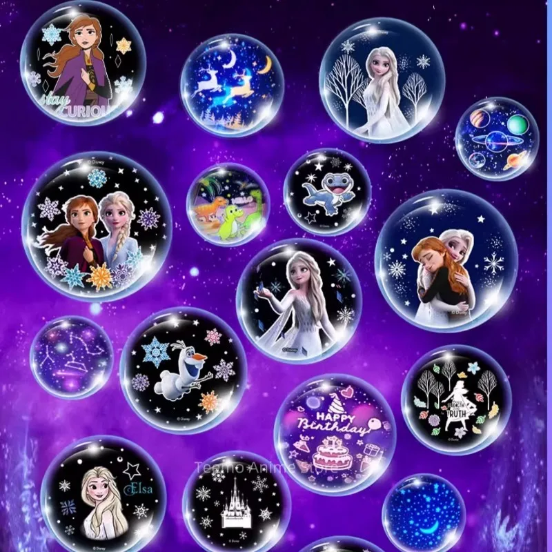 Disney Princess Elsa Cielo stellato Proiezione di luce Camera da letto Anime Atmosfera Sonno Luce notturna Compagno per bambini Giocattoli Regalo