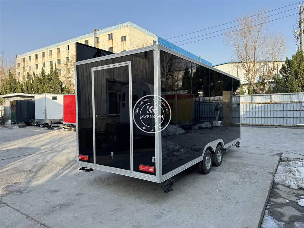 2024 New Design Catering Concession Trailer Coffee Ice Cream Cart Mobile Food Trailer Fully Equipped For USA