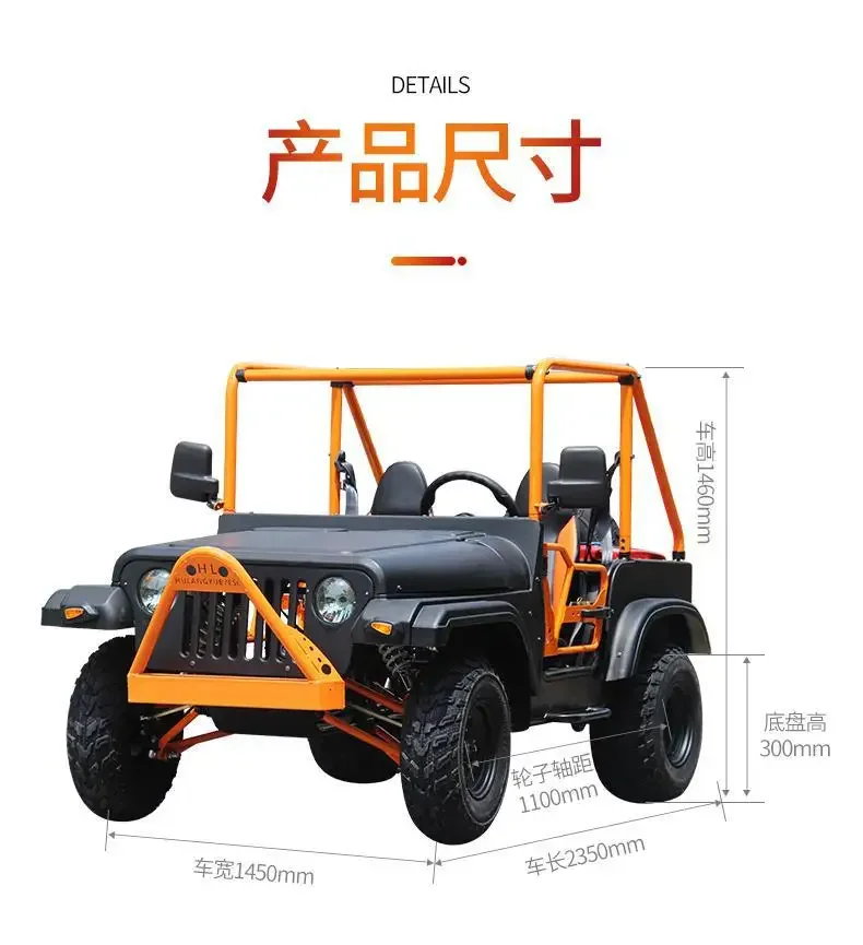 Off-road four-wheel beach car convertible scenic kart adult two scenic leisure and entertainment