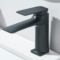 Brass Core Modern Bathroom Sink Faucet Single Handle Deck Mounted Wash Basin Water Tap Hot And Cold Water Mixer
