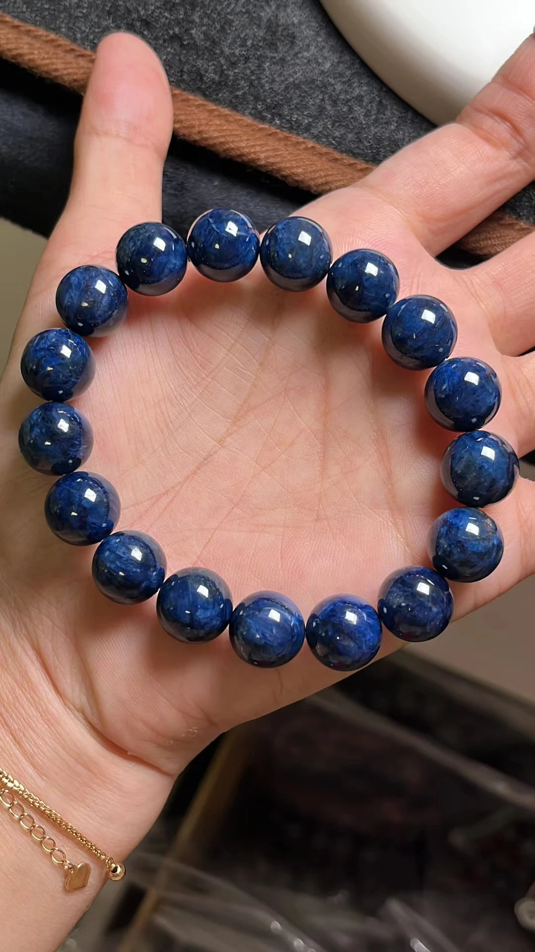 Natural Blue Sugilite Beads Bracelet Women Men South Africa 11.6mm Sugilite Jewelry Fashion AAAAA