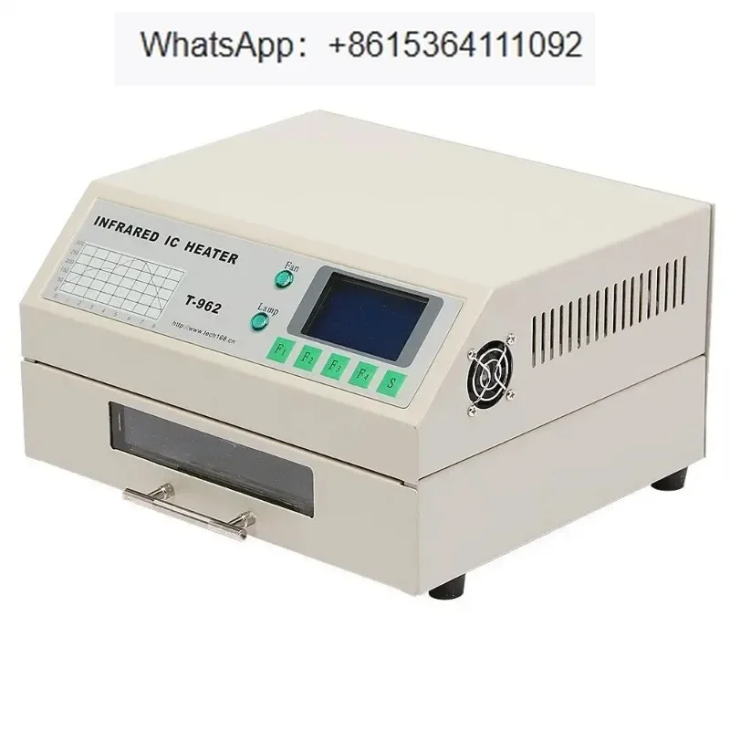 PUHUI T-962 Infrared IC Heater With Smoke Channel Desktop  Infrared Reflow Soldering Machine BGA SMD SMT Rework Solder Station