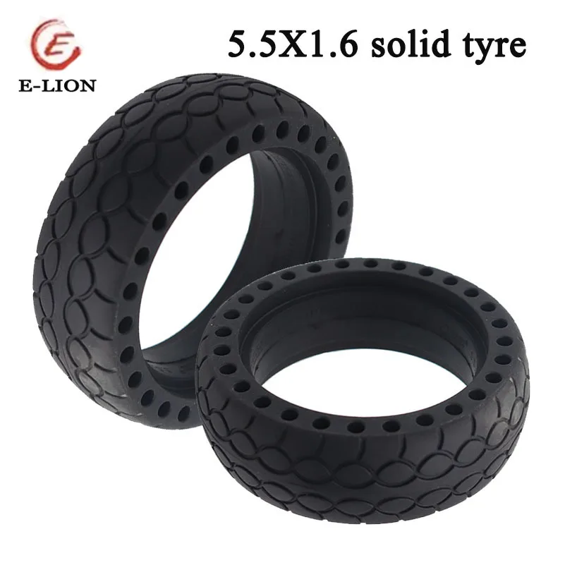 

5.5X1.6 Цельнолитая шина Honeycomb, взрывозащищенная, 5-дюймовое колесо, подходит для мини-электросамокатов, быстрый F0
