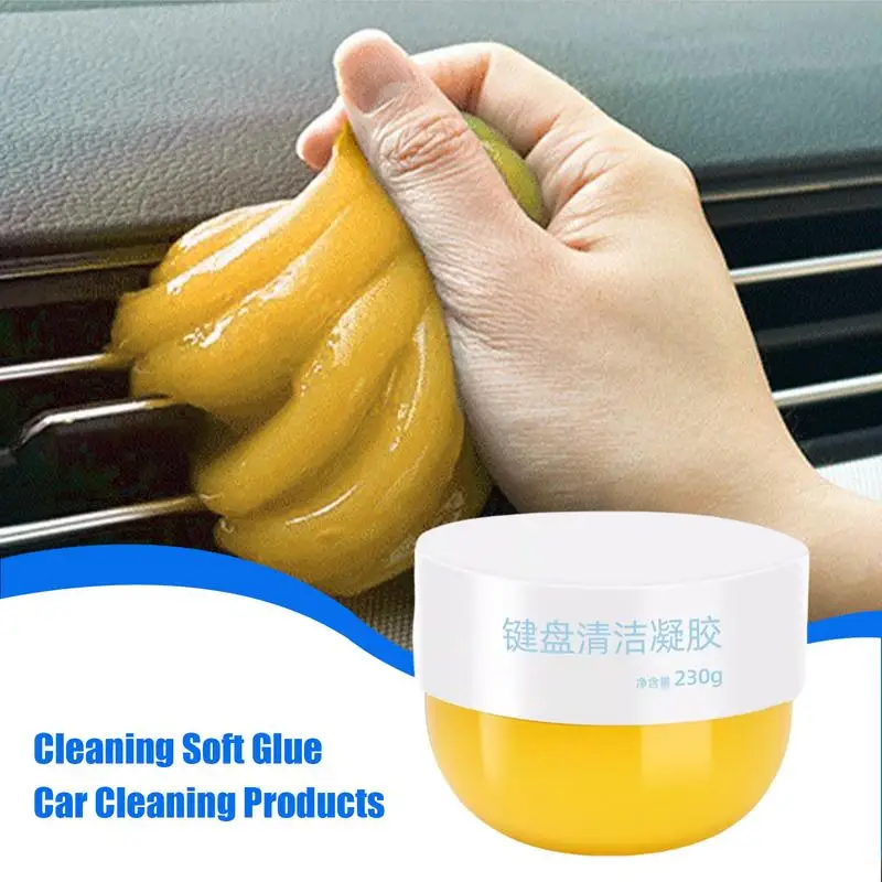 Car Gel Cleaner Reusable Automotive Crevice Cleaner Slime Car Vent Cleaner Car Detailing Kit 230g Auto Detail Tools For Car Putt