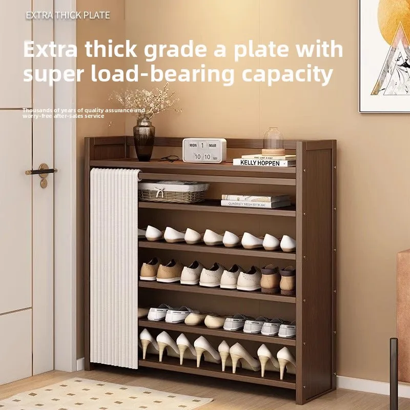 

Складная полка для обуви, не требующая установки, встроенная пылезащитная полка для хранения обуви большой емкости
