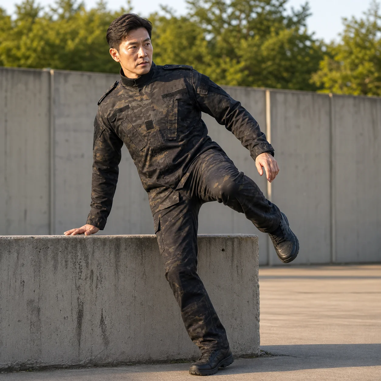 Military Uniform Tactical Suit Urban Digital Gray Uniform Trekking Hiking Clothes Fishing Gear Work Clothes Hunting Tactical