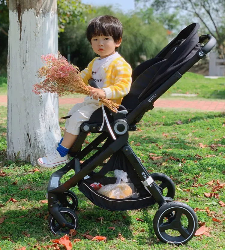 wholesale easy one hand fold luxury stroller baby pram modern lightweight travel stroller 3 in 1 travel system stroller for baby