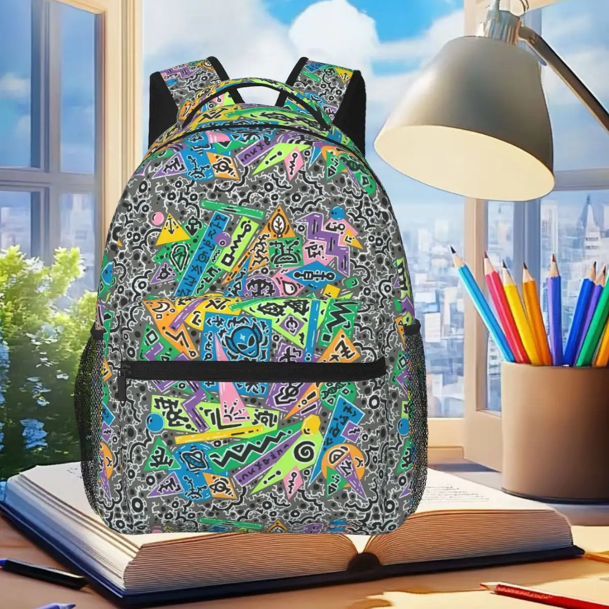 

Neonus Advertus Student Backpack School Bag Hiking Travel Daypack for Men Women Fashion Bookbag Shoulder Bags