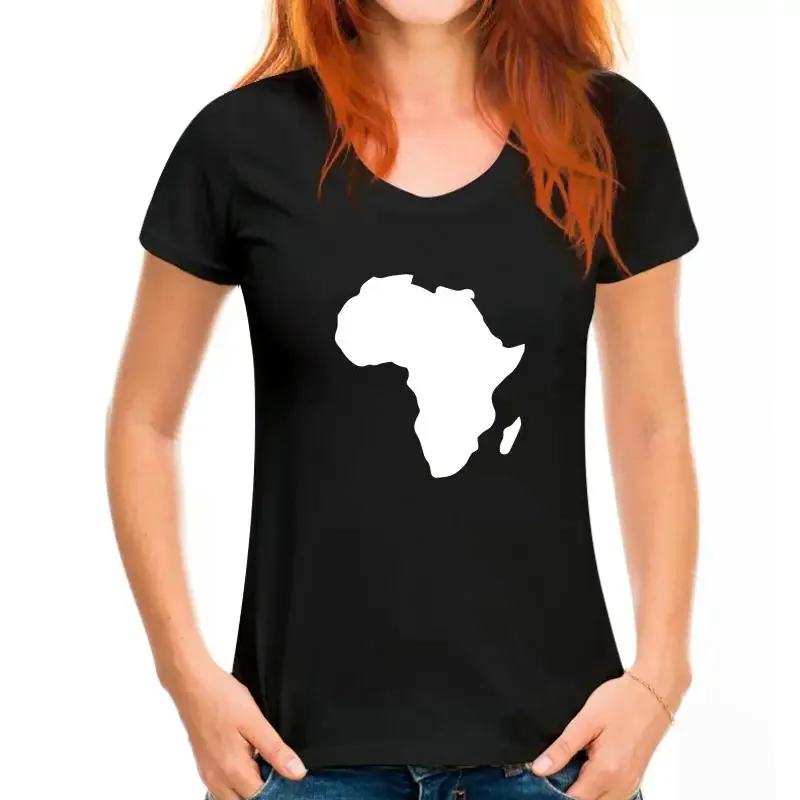 Топы И Футболки оптом Европейская мужская футболка Повседневная Африканская Карта афроамериканская гордость черная история месяц футболка