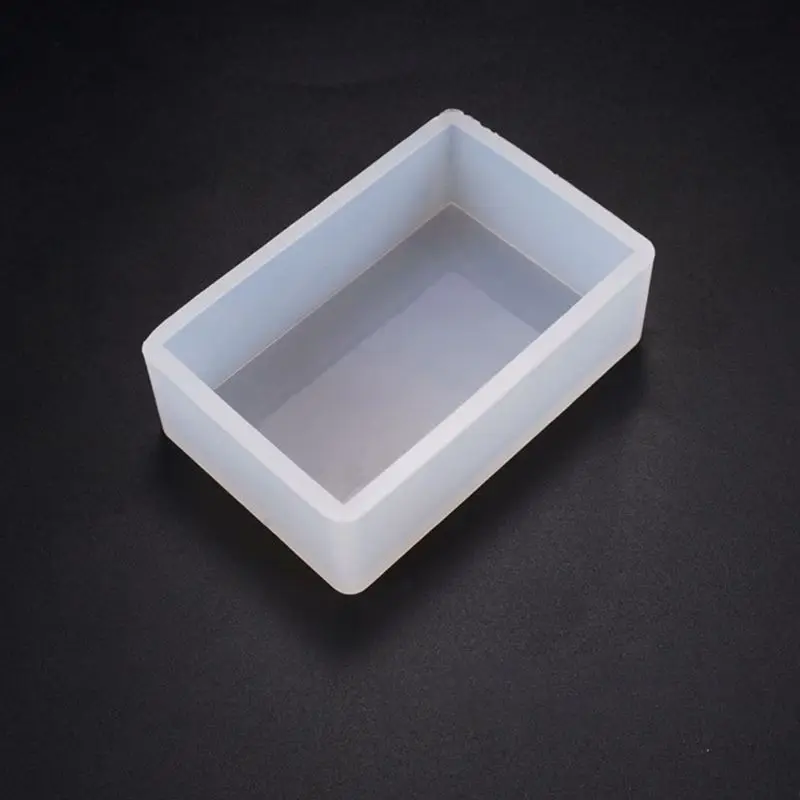 UV Epoxy Resin DIY Jewelry Tool Silicone Rectangular Box Mold Handsize Simple Mold Fine Material High Mirror Decor