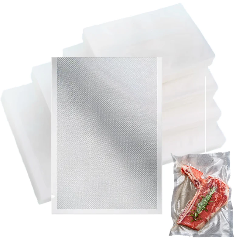 

100PCS Vacuum Storage Bags 12x20cm Plastic Textured Storage Bag for Vacuum Sealing Machine for Pack Food Saver Packer Seal Bags