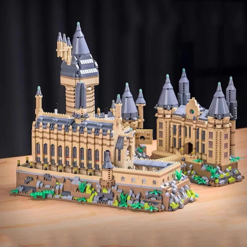 

Gothic Medieval Castle Building Blocks Kits MOC Micro Bricks Magic School Birthday Gifts for Adult Kids Creative Toys 6000+pcs