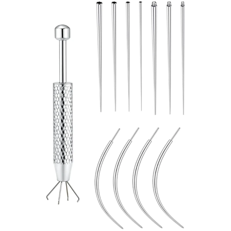 

Taper Insertion Pin Tool Internal Thread Piercing For Tragus Lip Nose Piercing Stretching Tool Jeweler's Pick Up Tool