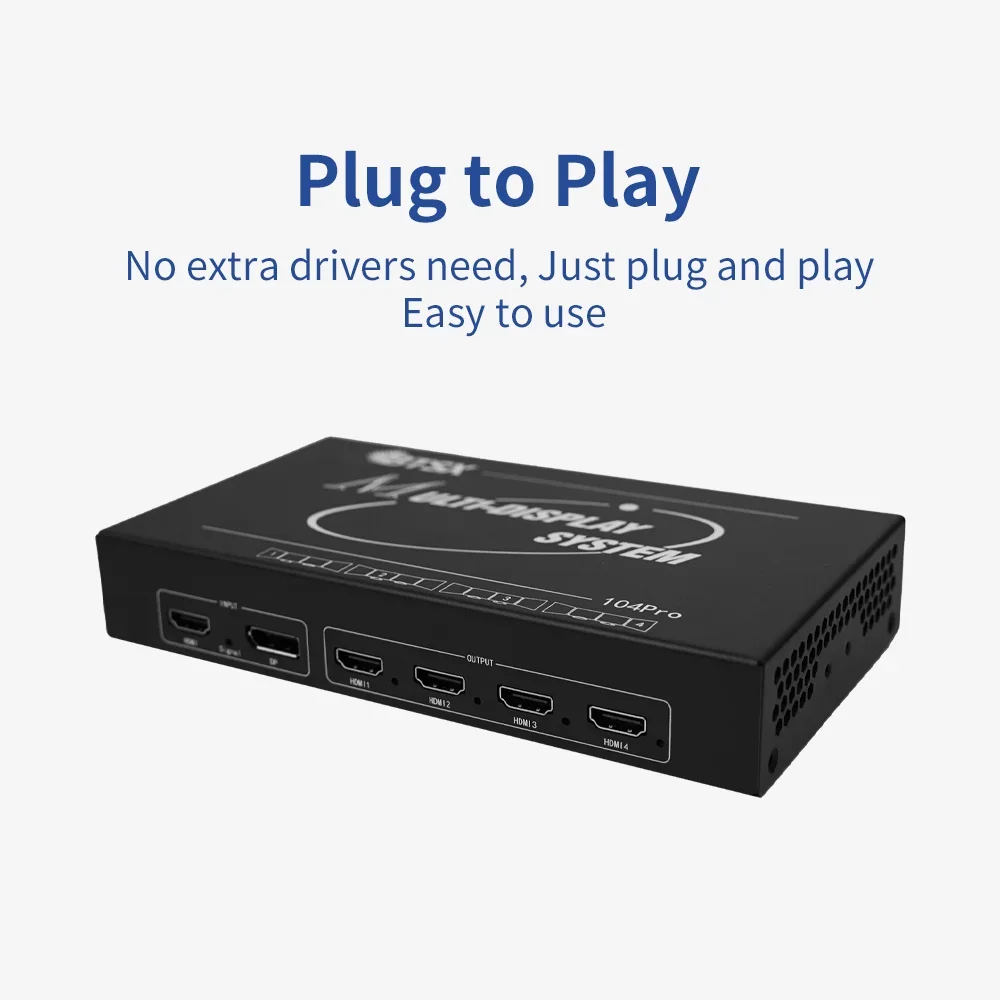 4K60 multi-screen treasure horizontal and vertical compatible version operates multi-channel projection