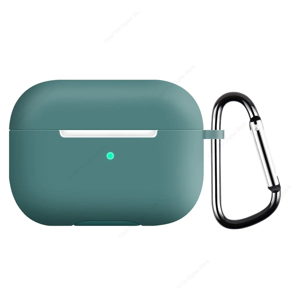 حافظات واقية لسماعات الأذن اللاسلكية لسماعات AirPods Pro ، غطاء سيليكون ، ملحقات سماعات رأس مع خطاف ، AirPods Pro ،
