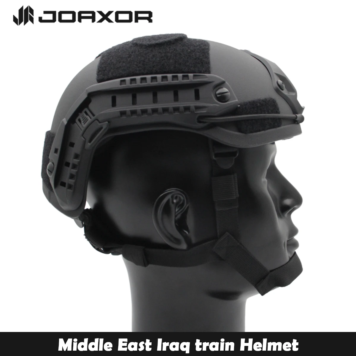 Imagem -03 - Joaxor Iraquio Oriente Médio Treinamento Tático mh Airsoft Capacete Ciclismo Anti-colisão Capacete de Segurança com Trilhos Laterais