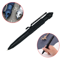 Multifunctional Alloy Military Metal Tactical Pen School Student Office Ballpoint Pen Wilderness Survival EDC Tool Glass Breaker