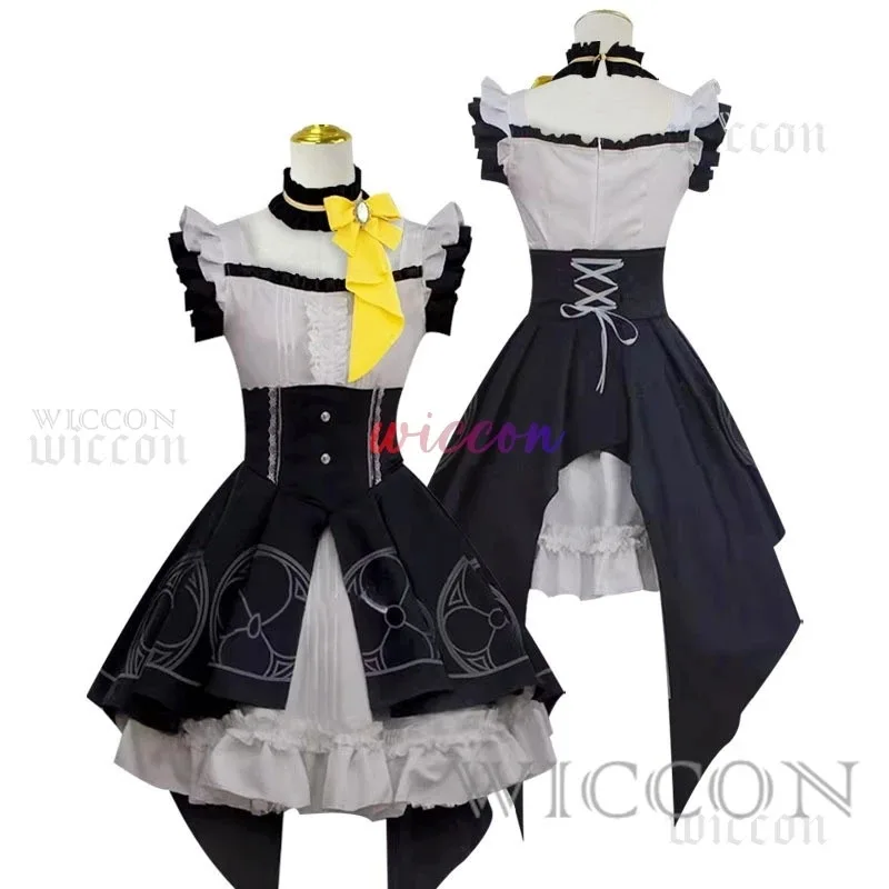 

COSda@Anime Game Blue Archive Iochi Mari Cosplay Costume Women Girl Dress Wig Headwear Full Set Dress Necklace Carnival CostumeC