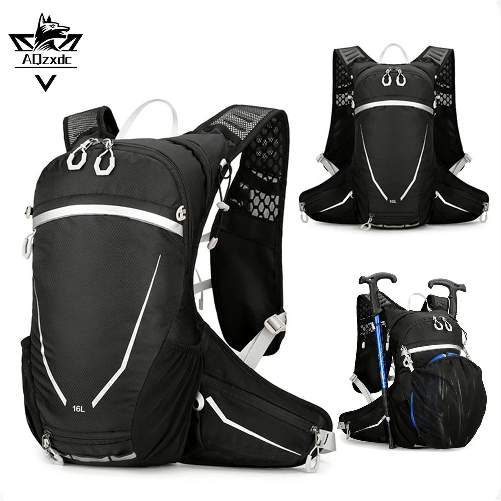 

16L Tactical Climbing Backpack Outdoor Waterproof Sport Water Hydration Bag with Helmet Storage for Cycling Camping Climbing