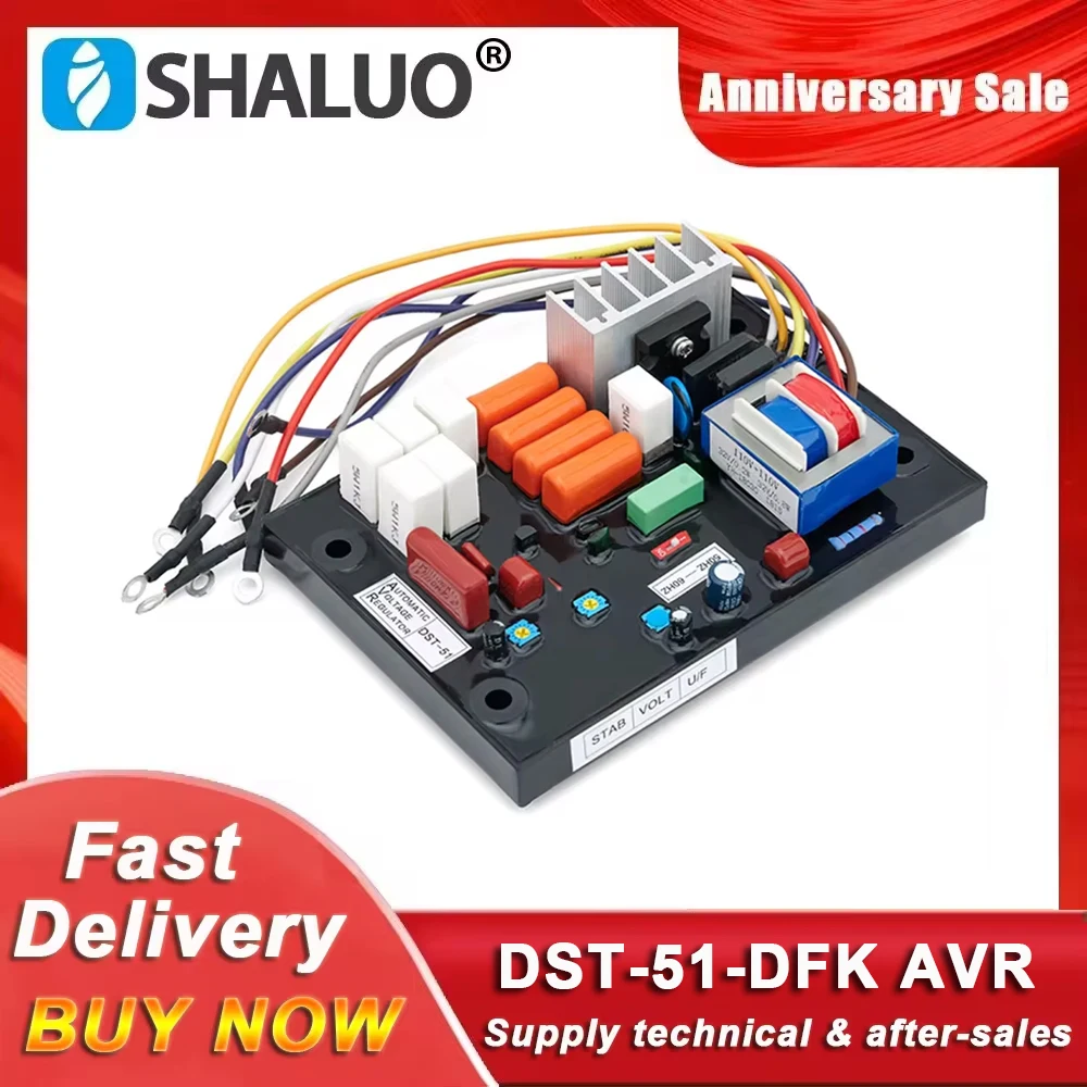 High Quality DST-51 AVR Automatic Voltage Regulator Stabilizer DST-51-DFK For Taiyo Generator Parts Voltage  Control Module