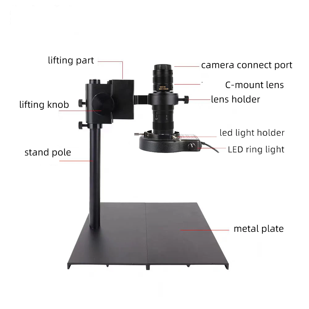 Yizhan كامل 4K مجهر رقمي HDMI USB مجهر 35-215X التكبير المستمر C-Mount عدسة الترا HD المجهر لحام PCB #5
