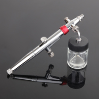 Dual Action Airbrush Pen with Rotatable Air Brush Head Gravity and Both Side Available Match Most Types Siphon Feeding